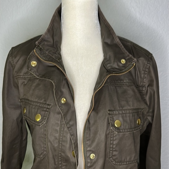 J. Crew Waxed Cotton Field Jacket Medium Tall - Picture 3 of 12